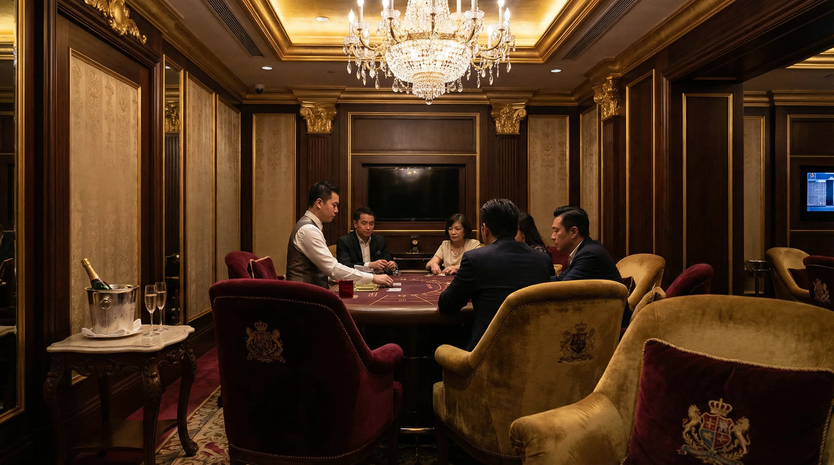 澳门赌场VIP贵宾厅内景